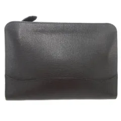 バーバリー BURBERRY クラッチバッグ パーティバッグ レザー 黒 ブラック /AE ■GY17