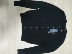 S) ポロ ラルフローレン ブラック ピマコットン カーディガン