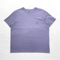 carhartt ルーズフィット ポケット Tシャツ ポケTee 2XL LOOSE FIT パープル コットン
