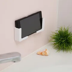 バス収納 磁着マグネット 磁着SQ バススマートフォンホルダー （ バス 収納 ホルダー 磁石 マグネット 浴室 バスルーム お風呂 壁面 壁 壁面収納 スマホホルダー スマホ置き スマホ スマートフォン ）)