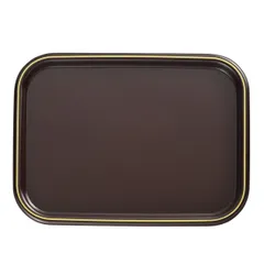 トレー 角 24cm 溜 漆器 プレート 皿 食器 日本製 （ トレイ お盆 和菓子 和食器 菓子皿 和風 プラスチック 山中塗 角型 ）)