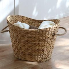 Zara  36 x 39 x 36 cm オーバル ラタン バスケット Zara home 36 x 39 x 36 cm オーバル ラタン バスケット - メルカリ