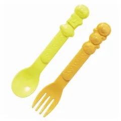 パーティースプーン＆フォーク アンパンマン 3組入 子供用 あんぱんまん （ カトラリー プラスチック お弁当グッズ スプーン＆フォークセット 6本入り 日本製 スプーン フォーク セット 使い捨て パーティ アウトドア ピクニック ）)
