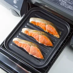 グリルトレー クッキングトレー 大 デュアルプラス フッ素加工 アルミ製 （ オーブントレー 魚焼きグリル 調理トレー 調理器具 調理道具 調理用品 キッチン用品 キッチン小物 キッチン雑貨 オーブントースター ）)のサムネイル