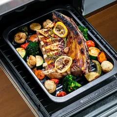 グリルトレー クッキングトレー ワイド フッ素加工 アルミ製 （ オーブントレー 魚焼きグリル 調理トレー 調理器具 調理道具 調理用品 キッチン用品 キッチン小物 キッチン雑貨 オーブントースター ）)のサムネイル