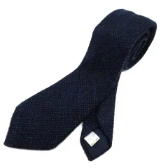 グリーンレーベルリラクシング ユナイテッドアローズ green label relaxing ウール シルク ネクタイ ネイビー 紺 8cm 日本製