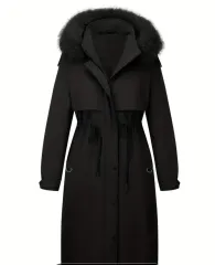 洗練ファー WHO フード ロング マウンテンパーカー アウター 新品