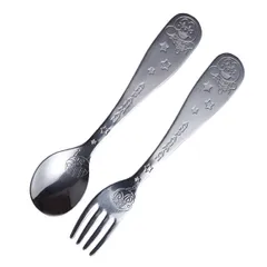 スプーン フォーク セット アンパンマン キャラクター 子供用 メタルスプーン・フォーク M ステンレス製 （ 食洗機対応 ベビーフォーク キッズ あんぱんまん カトラリーセット ベビースプーン 子供 ）)