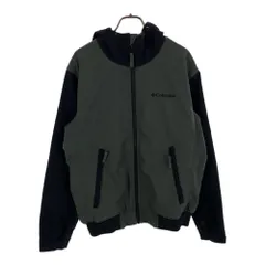 Columbia コロンビア アウトドア 中綿 マウンテンパーカー S カーキ×ブラック 裏フリース メンズ 古着