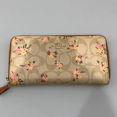 【中古品】COACH コーチ フラワープリント　長財布 花柄 【201-260223-SY-05-iwa】