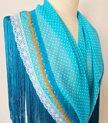 [新品]シージョ　フラメンコ衣装　フラメンコ　水色