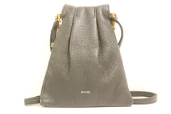 【中古】 Beaure レディースショルダーバッグ -- カウレザー バンブー ハンドル ショルダーバッグ Beaure -- 黒 ブラック レザー