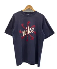 ナイキ NIKE 90s 90's 銀タグ 風車プリント Tシャツ シングルステッチ ヴィンテージ 紺 XL Tシャツ ネイビー 101MT-5869