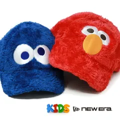 NEWERA (ニューエラ) キッズ セサミストリート キャップ Youth 9TWENTY SESAME STREET エルモ クッキーモンスター 子供 帽子 秋冬 レッド ブルー 【MB】