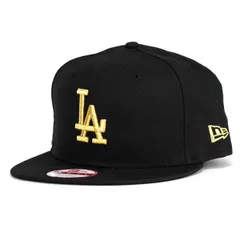 NEWERA (ニューエラ) 9FIFTY ロサンゼルス・ドジャース ブラック × メタリックゴールド 【TB】