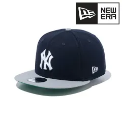 NEWERA (ニューエラ) 9FIFTY クーパーズタウン ニューヨーク・ヤンキース キャップ ベースボールキャップ ロゴキャップ MLB ネイビー × ホワイト グレーバイザー 【TB】