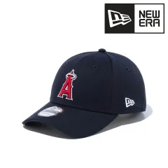 NEWERA (ニューエラ) エンゼルス キャップ 9FORTY ロサンゼルス・エンゼルス 帽子 MLB レディース フリーサイズ ネイビー × チームカラー 【TB】