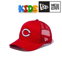 NEWERA (ニューエラ) 14524505　キッズ メッシュ キャップ Youth 9FORTY A-Frame 子ども 帽子 トラッカー 広島東洋カープ 赤 スカーレット 【TB】