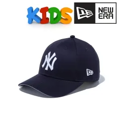 NEWERA (ニューエラ) キッズ キャップ MLB ロゴ 帽子 Youth 9FORTY ロゴキャップ ニューヨーク・ヤンキース フリーサイズ 【TB】