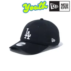 NEWERA (ニューエラ) キッズ ロサンゼルス・ドジャース キャップ メンズ 子供 Youth 9TWENTY フリーサイズ ベースボールキャップ ブラック ホワイト 【MB】