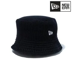 NEWERA (ニューエラ) バケット01 帽子 春夏 ニットバケット ベーシック シンプル バケハ メンズ レディース 56cm 59cm ブラック × ホワイト 【MB】