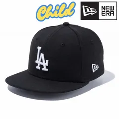 NEWERA (ニューエラ) Child 9FIFTY キッズ キャップ ロサンゼルス・ドジャース トラッカー 春夏 帽子 MLB ロゴキャップ ブラック ホワイト 【TB】