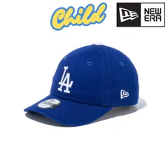 NEWERA (ニューエラ) キッズ Child 9TWENTY ロサンゼルス・ドジャース ベースボールキャップ ロゴ 子供用 フリーサイズ ダークロイヤル × ホワイト 【MB】
