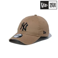 NEWERA (ニューエラ) キャップ メンズ レディース 帽子 9TWENTY ニューヨーク・ヤンキース ウォッシュドコットン サイズ調整可 カーキ ブラック 【MB】