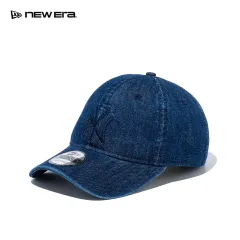 NEWERA (ニューエラ) キャップ デニム 9TWENTY ニューヨーク・ヤンキース 帽子 ウォッシュドコットン インディゴデニム × ネイビー M L LL 【MB】