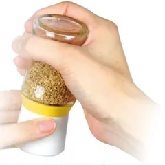 ベジクラ セラミックごまミル ごますり器 （ セサミミル ごまミル 胡麻入れ すり胡麻 すりごま すりゴマ 調味料入れ 調味料保存容器 胡麻すり 胡麻ミル ごま入れ 白ゴマ 黒ゴマ ）)のサムネイル