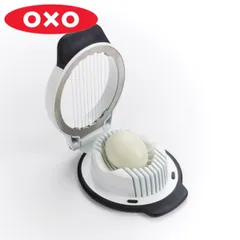 OXO ゆで卵カッター シンプルエッグスライサー （ オクソー ゆで卵スライサー エッグカッター 食洗機対応 玉子切り器 玉子スライサー ゆで玉子カッター スライス キッチン用品 調理用品 キッチングッズ 輪切り ）)のサムネイル
