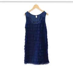 【パーティードレス】　ネイビー　ワンピース　結婚式　発表会 お呼ばれ　[送料無料]