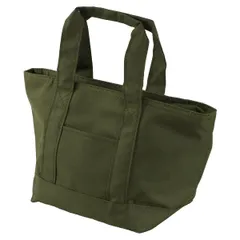 保冷バッグ トート型 ランチバッグ 保冷 バッグ カーキ色 （ トートバッグ 保冷トート 保冷ランチバッグ ソフトクーラー お弁当袋 弁当袋 ランチ袋 保冷袋 保温 保冷保温 大 大きめ 大容量 ポケット付き クーラーバッグ ）)