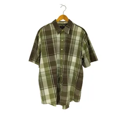 ヴァンヒューゼン VAN HEUSEN レギュラーカラー チェック S/S シャツ メンズ import：XL 