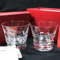 60【新品未使用】バカラ Baccarat タンブラー ロックグラス 2客 専用箱付き ベルーガ＆ベガ ★極美品／水垢・キズ・ヒビ・欠けなし★