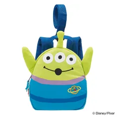 赤ちゃん リュック エイリアン トイストーリー 転倒 防止 ハーネス 迷子 キャラクター （ リトルグリーンメン ベビーリュック リュックサック ベビー用 安全 ダイカットリュック ハーネス付き 子ども 散歩 おでかけ 迷子防止 ）)
