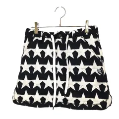 PEARLY GATES パーリーゲイツ ゴルフ 星柄 ニット スカート 055-8234110 0 ブラック×ホワイト レディース