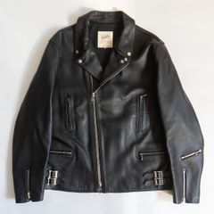 『極美品』666 ライダースジャケット　ホースハイド　38 サイクロン　馬革 極美品』666 ライダースジャケット ホースハイド 38 サイクロン 馬革