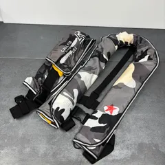 自動膨張式ライフジャケット　迷彩2セット　ベルトタイプ　ベストタイプ　3892