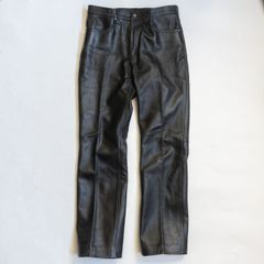 美品】KADOYA【レザーパンツ】36 ブラック カドヤ バイカー 26020538