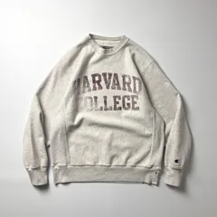 Champion チャンピオン リバースウィーブ S グレー 灰色 カレッジロゴ 2段 HARVARD ハーバード大学 スウェット トレーナー プルオーバー VINTAGE ヴィンテージ ビンテージ 90s 80s 古着 刺繍タグ 復刻 アメカジ 裏起毛