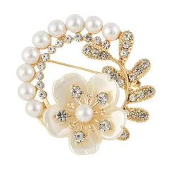 【新着商品】桜 卒業式 入学式 セレモニー パール フォーマル コサージュ ジャケット スーツ ギフト 結婚式 ブローチ お呼ばれ ドレス パーティー ピン おしゃれ FASELE 輝き ブローチ アクセサリー 優雅