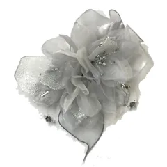 【在庫セール】ブーケ風コサージュ Suika SN-295 [粋花] グレー