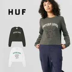 HUF ハフ レディース 長袖Tシャツ [ WTS0071 ] NATURE LOVER CROP L/S TEE ショート丈 ロンT [220830]