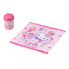 おしぼりセット おしぼり ハローキティ サクラ 子供 （ 幼稚園 保育園 キッズ アウトドア レジャー キティちゃん お手拭 お手ふき Hello Kitty HELLO KITTY キティ タイニーチャム キャラクター キャラ かわいい 遠足 ピクニック )