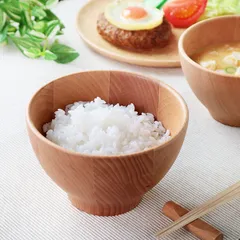 飯椀 350ml ライスボウル 木製 皿 食器 洋食器 天然木 ビーチ （ 茶碗 小鉢 ボウル 茶椀 木製ボウル 汁碗 木製食器 お茶碗 取り鉢 スープカップ おしゃれ カフェ風 木の器 ）)