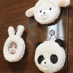 フォトフレーム ぬいぐるみ 動物 ベビー baby in car 吸盤 （ 写真立て ベビーフォトフレーム 壁掛け 赤ちゃん 子供 フォト フレーム 額 着ぐるみ 子供部屋 インテリア 赤ちゃんが乗っています ） )