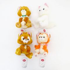 レトロ レア Disney チップとデール 雪だるま ぬいぐるみ 4体セット
