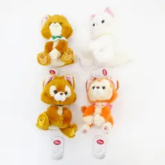 【三重店】ディズニー paws＆clawsシリーズ ぬいぐるみ 計4点セット（おしゃれキャット/オリバーニューヨーク子猫ものがたり/ふしぎの国のアリス）【743-C762】