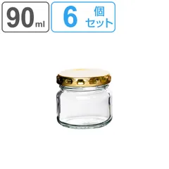 保存容器 6個セット 90ml べんりなびん ガラス製 ジャム瓶 （ 保存ビン 保存瓶 ガラス保存容器 ガラス瓶 硝子瓶 がらす瓶 保存びん ジャム壺 ガラス容器 硝子 びん ビン 瓶 保存 容器 保管 蓋付き おしゃれ ）)のサムネイル